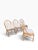 Wood Vintage McGuire Cathedral Cerused Rattan Dining Chairs – Set of 4 For Sale - Image 7 of 14