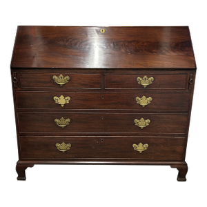 Mid 18th Century English George II Mahogany Slant Front Desk