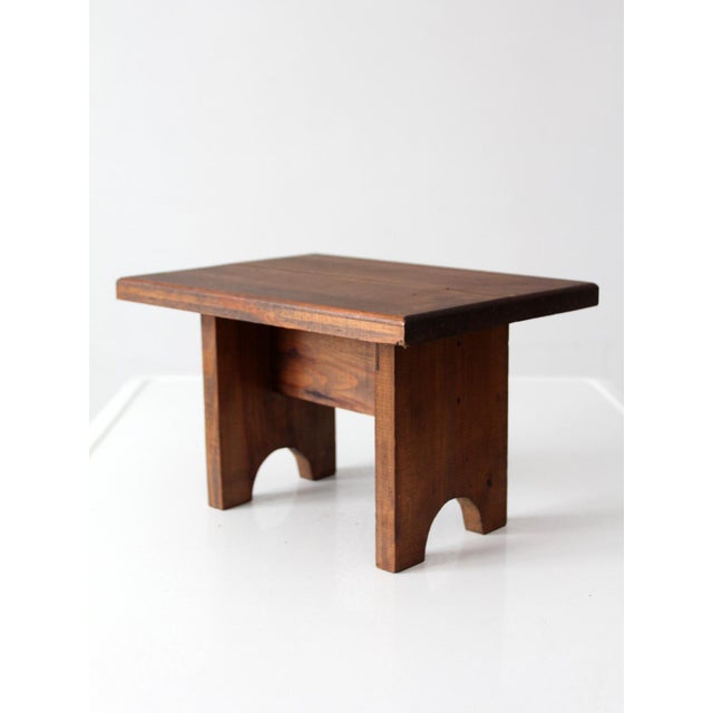 Wood Vintage Wood Step Stool For Sale - Image 7 of 13