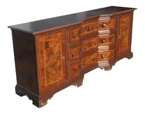 Mid 20th Century Italian Wood Secretary Desk