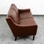 Mid-Century Modern Mid Century Danish Modern Sofa Couch Brown Leather 2 Seat Settee Vintage Denmark For Sale - Image 3 of 11