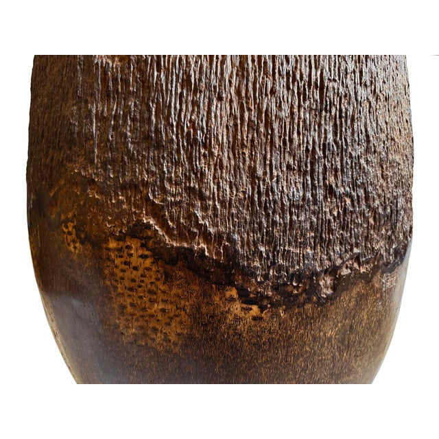 Vintage Large Coconut Palm Pot For Sale In Los Angeles - Image 6 of 7