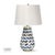 Bone Regina Andrew Cassia Chevron Table Lamp in Blue For Sale - Image 7 of 7