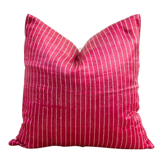 Ayni Antique Mashru Tribal Square Pillow For Sale