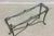 Wrought Iron & Glass Top Console Sofa Table For Sale - Image 4 of 16