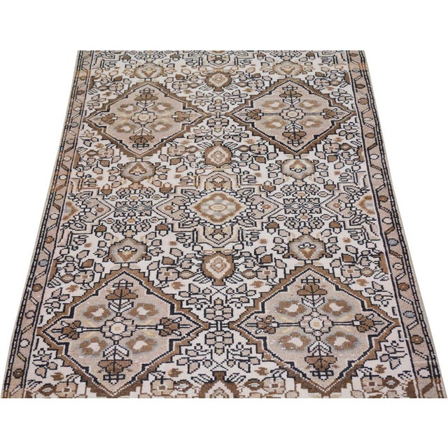 Traditional Vintage Turkish Malayer Knotted Wool Rug, 2'9''x12'9'' For Sale - Image 3 of 5