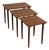 Teak Nesting Tables Set of 3 Vintage Danish Mid-Century Modern 1960s For Sale