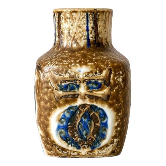 Mid-Century Modern Scandinavian Ceramic Owl Vase attributed to Royal Copenhagen, 1960s For Sale