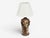 Mid-Century Modern Bodil Marie Nielsen, Large Brutalist Table Lamp, Brown Stoneware, Denmark, 1960s For Sale - Image 3 of 10