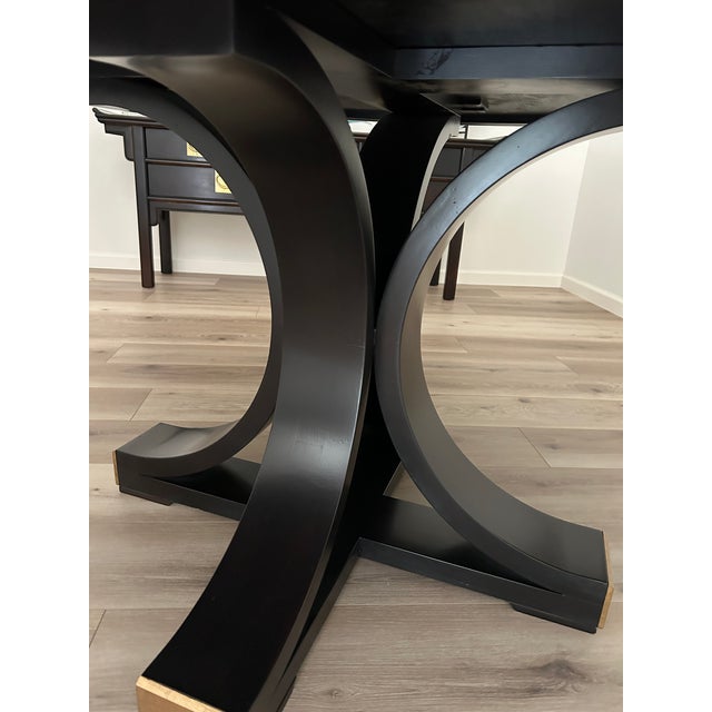2010s Old Biscayne Designs Avery Dining Table W/Pedestal Base For Sale - Image 5 of 10