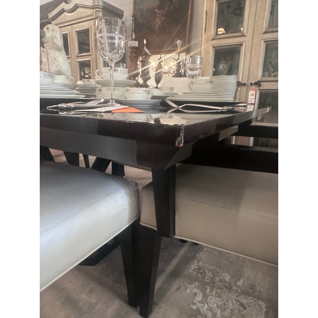 Late 20th Century Modern Live-Edge Walnut & Resin Dining Table For Sale In Atlanta - Image 6 of 7