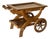 1960s German Oak Serving Cart/Wagon For Sale