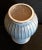 German Beige Ceramic Vase with Turquoise Decor from Scheurich, 1970s For Sale - Image 3 of 4