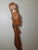 Large 21" Mid-Century Balinese Art Deco Macassar Ebony Wood Elongated Maiden Sculpture by a.a. Fatimah For Sale In Phoenix - Image 6 of 12