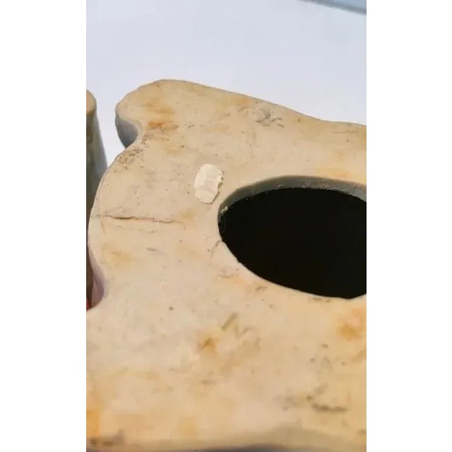 Ceramic Mid 20th Century Chinese Tobacco Leaf Porcelain Cat For Sale - Image 7 of 10