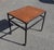 Vintage Teak and Black Lacquered Metal Rolling Table, 1960s For Sale - Image 4 of 8