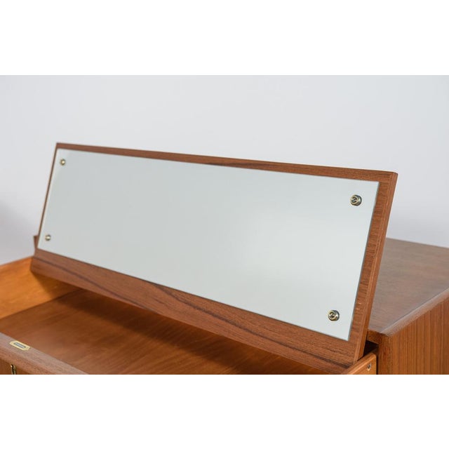 Mid-Century Teak Dresser with Dressing Table, Denmark, 1960s For Sale - Image 9 of 18