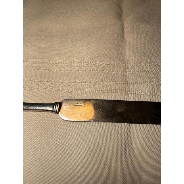 A breathtaking slice of late-Victorian elegance, this antique flat handle butter spreader/knife was crafted by the world-...