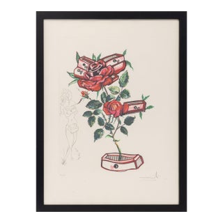 Salvador Dali "Rose (Drawers)" Etching, 1972 For Sale