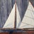 1990s Lin Webber Original Watercolor Painting "Boat Models" 1997 Framed Sailboats For Sale - Image 5 of 12