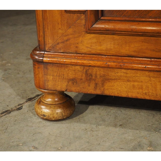 French Louis Philippe Style Walnut Bibliotheque Bookcase, Circa 1900s For Sale In Dallas - Image 6 of 18