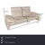The Eleonara sofa from Koinor is covered in cream-colored leather and stands on floor-to-ceiling side panels. The two-...