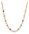 Natural multi sapphire 8.85cts & diamond 2.50cts necklace in 18k gold For Sale