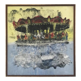 Mil Lubroth Carousel Serigraph C. 1975 For Sale