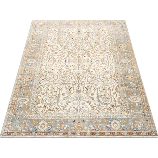 1940s 1940s Persian Tabriz Rug For Sale - Image 5 of 5