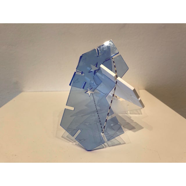 Three Dimensional Light Sculpture by Franz Betz “Cloudy Blue Sky” For Sale - Image 4 of 4