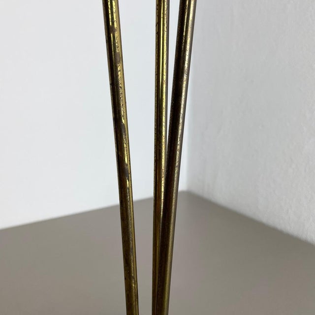 Bauhaus Modernist Metal and Brass Umbrella Stand, Germany, 1950s For Sale - Image 11 of 18