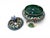 Venetian Emerald Green Glass Covered Bonbonnière with Gilt Decoration and Jewele, 1950 For Sale - Image 10 of 14