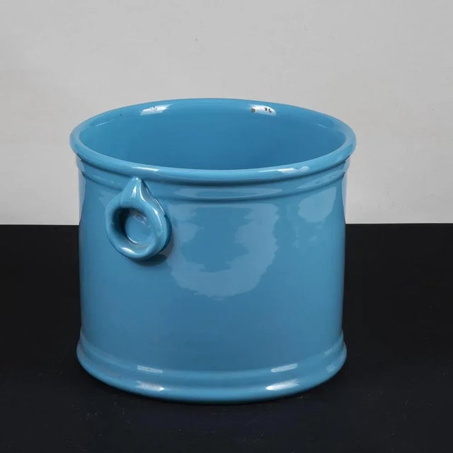 Blue Ceramic Vase from Este Ceramics For Sale - Image 6 of 10