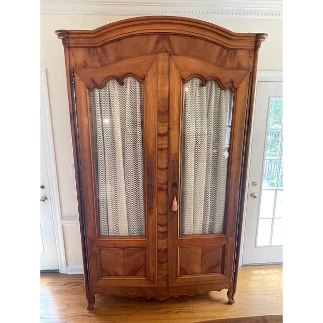 18th Century French Louis XV Cherry Armoire For Sale In New York - Image 6 of 7