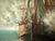 Blue 20th Century Dutch Style Naval Battle Oil Painting, Signed s.d. Richelle For Sale - Image 8 of 14