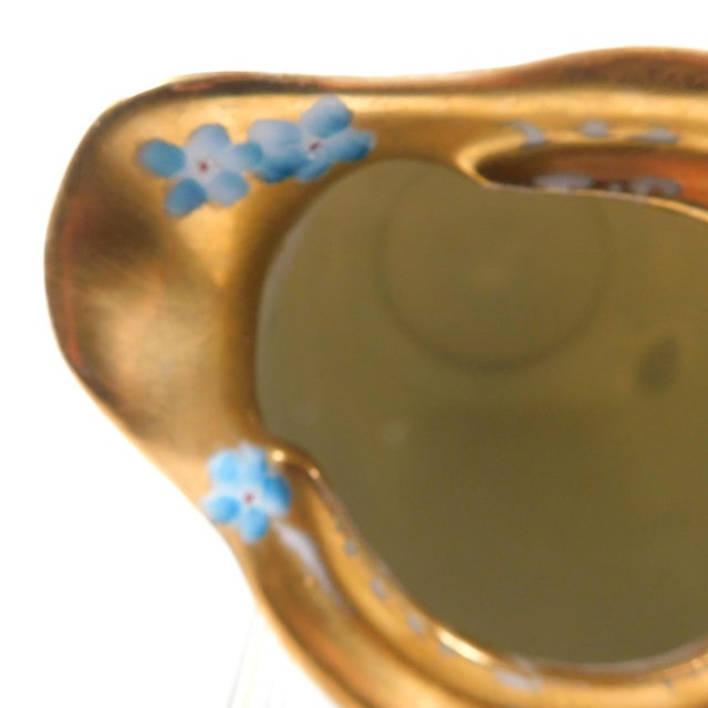 Ceramic 1960s Signed White Chocolate Pot Coffee Pot With Hand Painted Flowers For Sale - Image 7 of 11