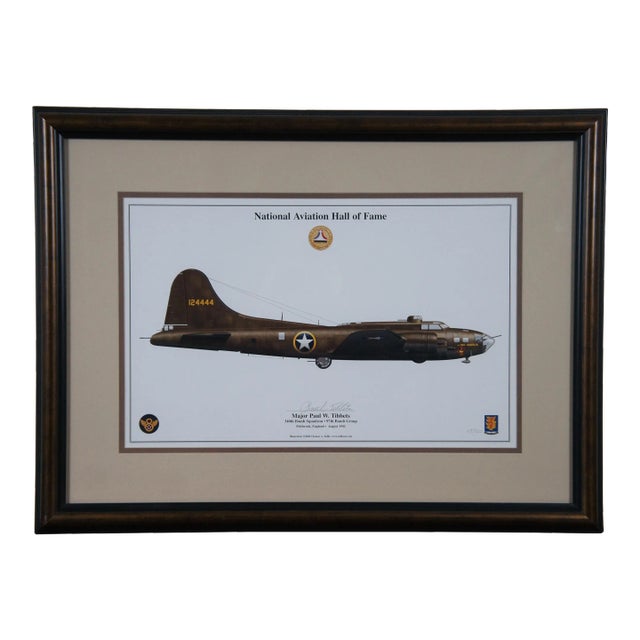 National Aviation Hall of Fame B-17 Gremlin Major Paul W. Tibbets Bomb Squad, Signed and Numbered For Sale