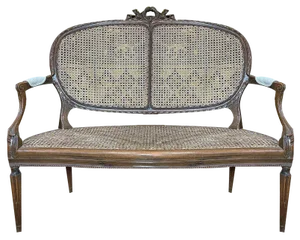 Louis Xvi Style Cane Bench