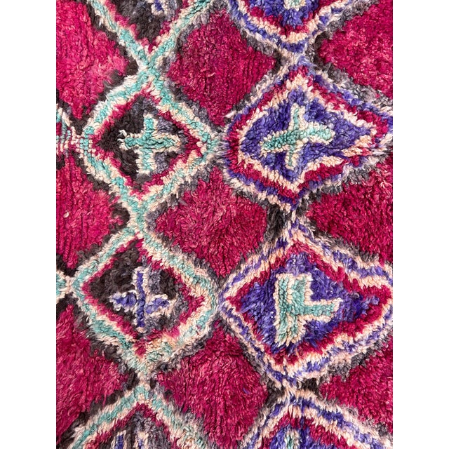 Antique Talsint Moroccan Rug 200 × 370 Cm – Rare Vintage Berber Carpet – Handwoven Atlas Wool For Sale - Image 6 of 11