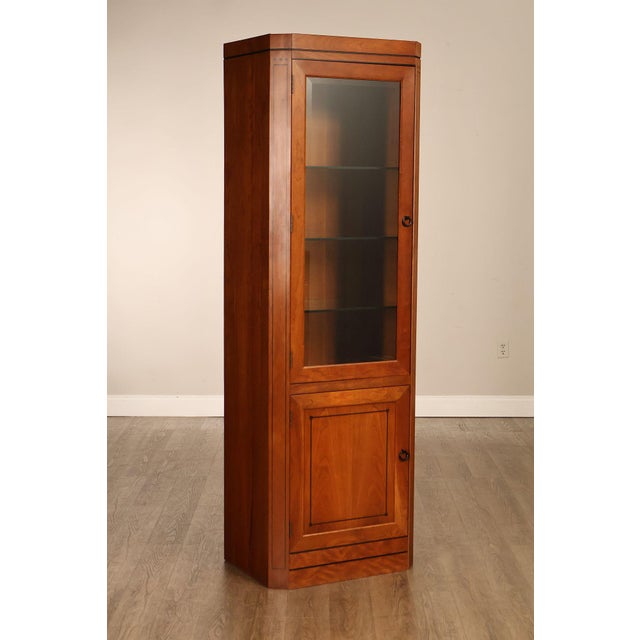 Contemporary Stickley 21st Century Collection Cherry Curio Display Cabinet For Sale - Image 3 of 18