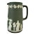 Late 19th Wedgwood Green Jasperware Large Pitcher For Sale