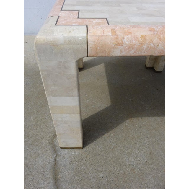 Vintage Stone Marquetry Living Room Table, 1950s For Sale - Image 9 of 18