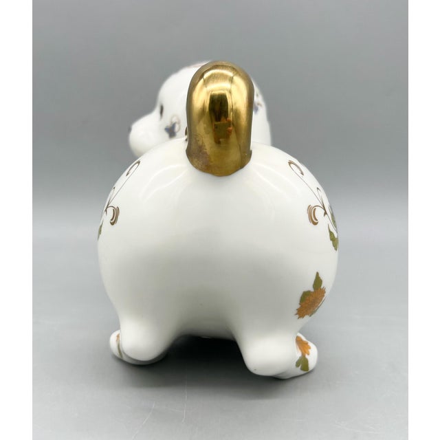 White 1987 Franklin Mint Imperial Puppy of Satsuma by Yuki Morioka – Hand-Painted Japanese Porcelain Dog Figurine For Sale - Image 8 of 11