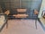 Boho Chic Late 20th Century Iron and Cane Dining Room Table Base For Sale - Image 3 of 5