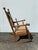Early 20th Century Antique Rocking Chair Wood Spindle For Sale - Image 9 of 10