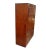 Midcentury Chin Hua Campaign Armoire by Bernhardt This armoire features two cabinet doors with burl veneer panels and...