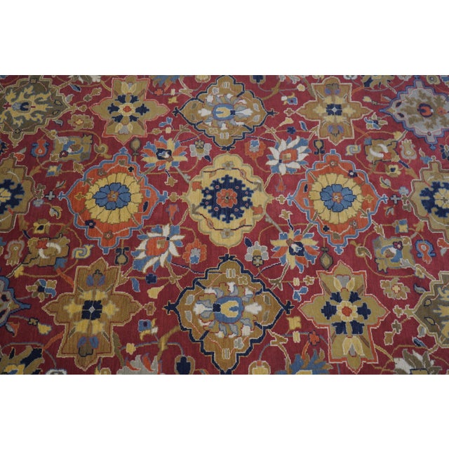 1990s Obeetee Colonial Williamsburg Approx. 8x11 Vase Pattern Oriental Rug For Sale - Image 5 of 11