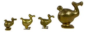 Brass Dodo Family, 1960s, Set of 4