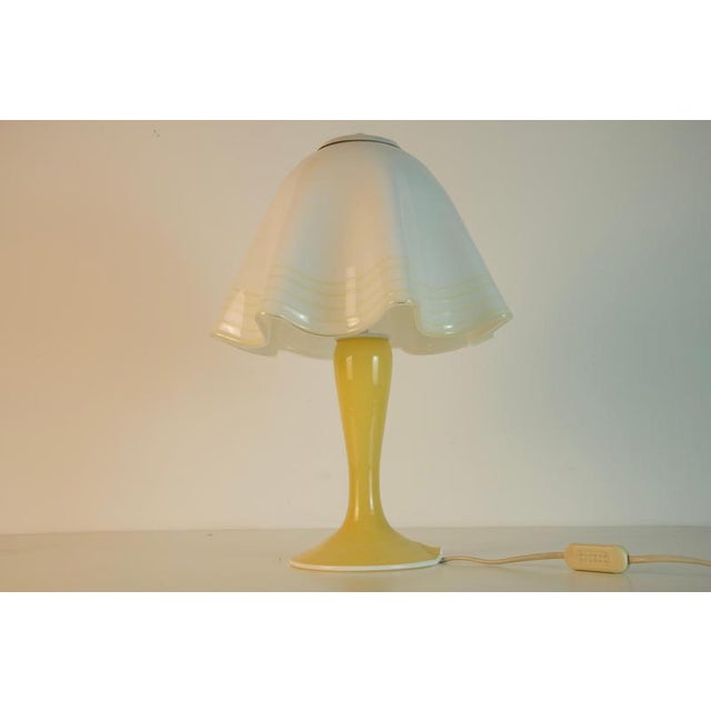 Glass Murano Glass Mushroom Table Lamp, Germany, 1970s For Sale - Image 7 of 8