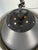 Space Age Pendant Lamp in Brushed Aluminium and Amber Pressed Glass, 1970s For Sale - Image 11 of 12